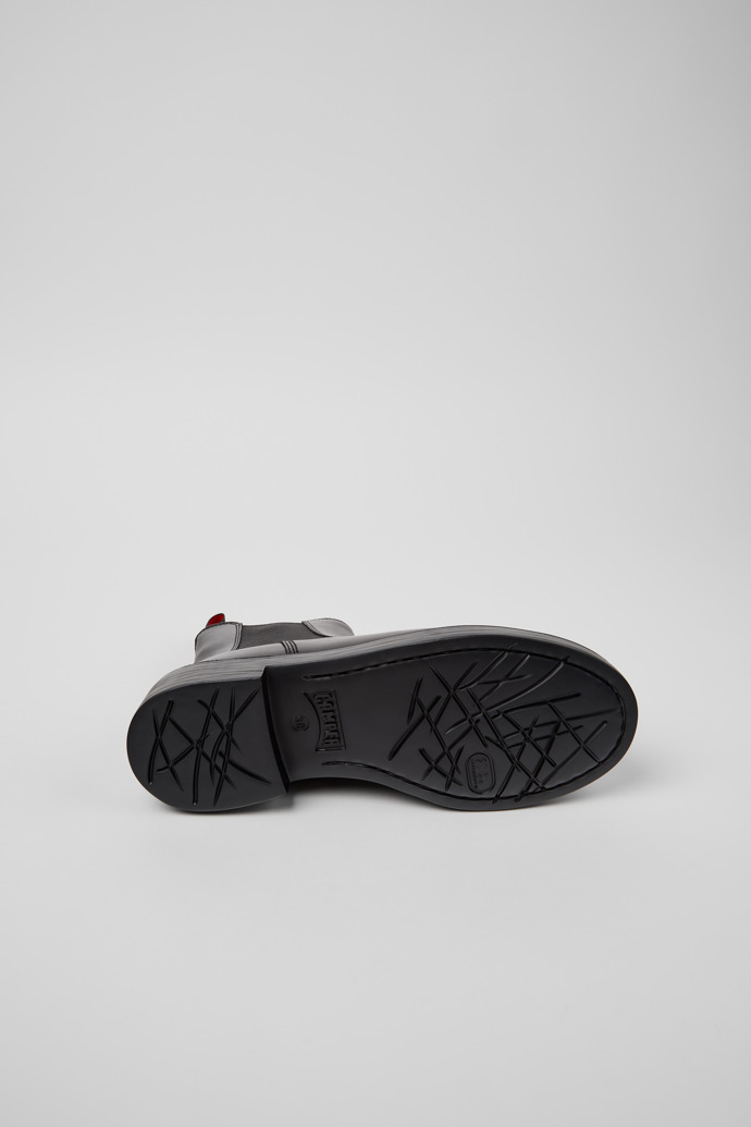 Camper Dean - Botines de piel negros para mujer.