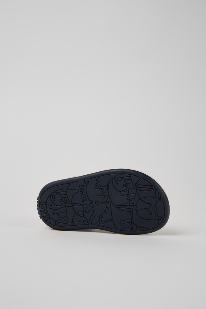 Camper Twins - Azul Sandalias de piel para niños.