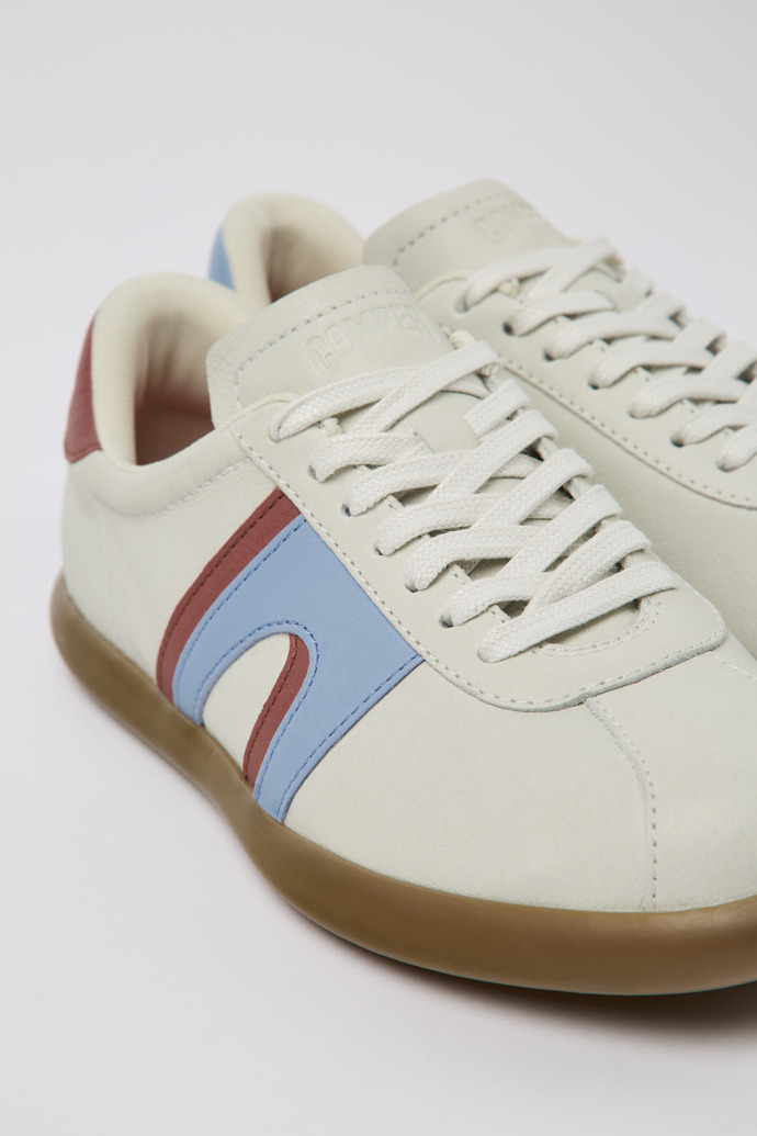 Camper Twins - Zapatilla de piel blanca para mujer