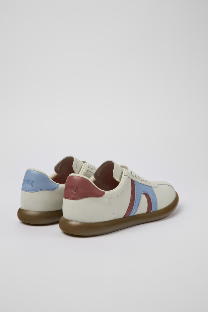 Camper Twins - Zapatilla de piel blanca para mujer