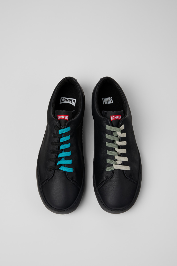 Camper Twins - Zapatillas de piel negra para hombre.