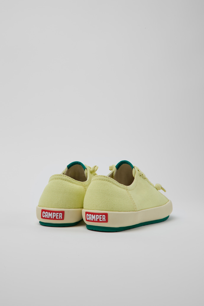Camper Peu Rambla - Zapatillas amarillas de algodón reciclado para mujer.