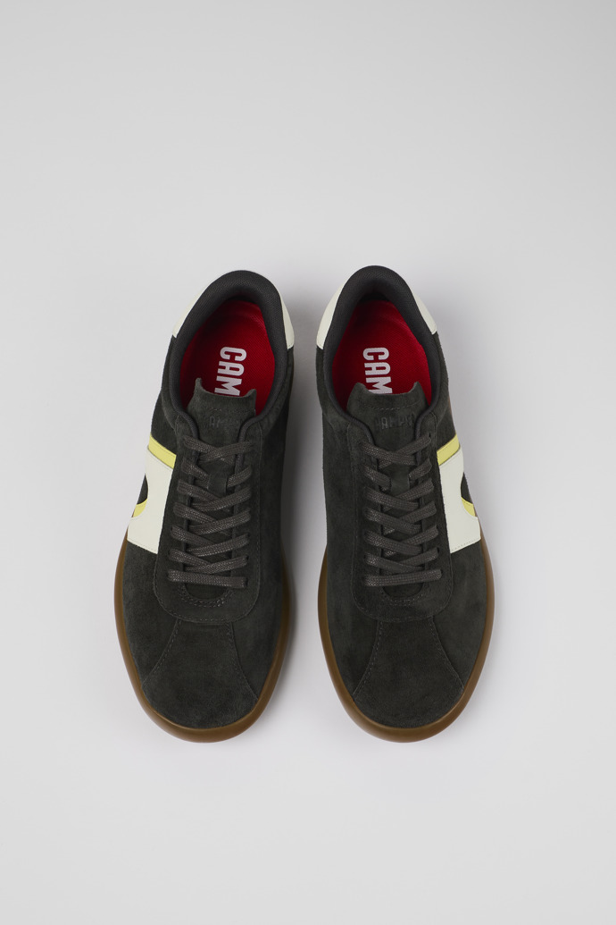 Camper Pelotas Soller - Zapatillas deportivas gris oscuro para hombre de textil/nobuk