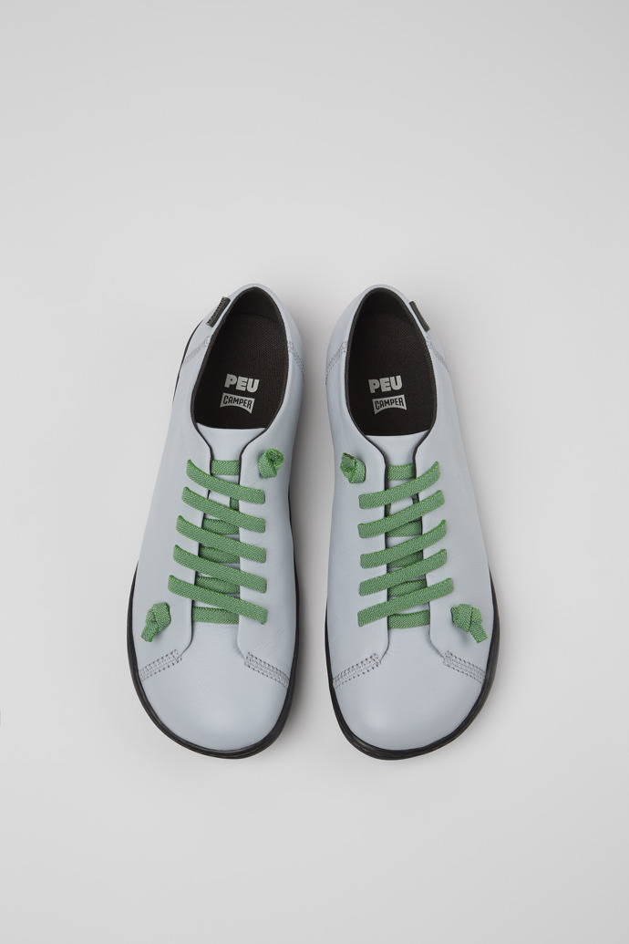 Camper Peu - Zapatos grises de piel para mujer.