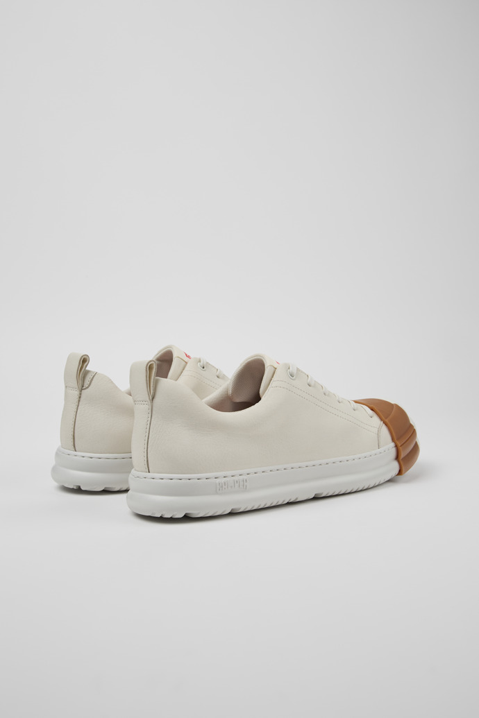 Camper Junction Runner - Zapatilla de piel blanca para hombre.
