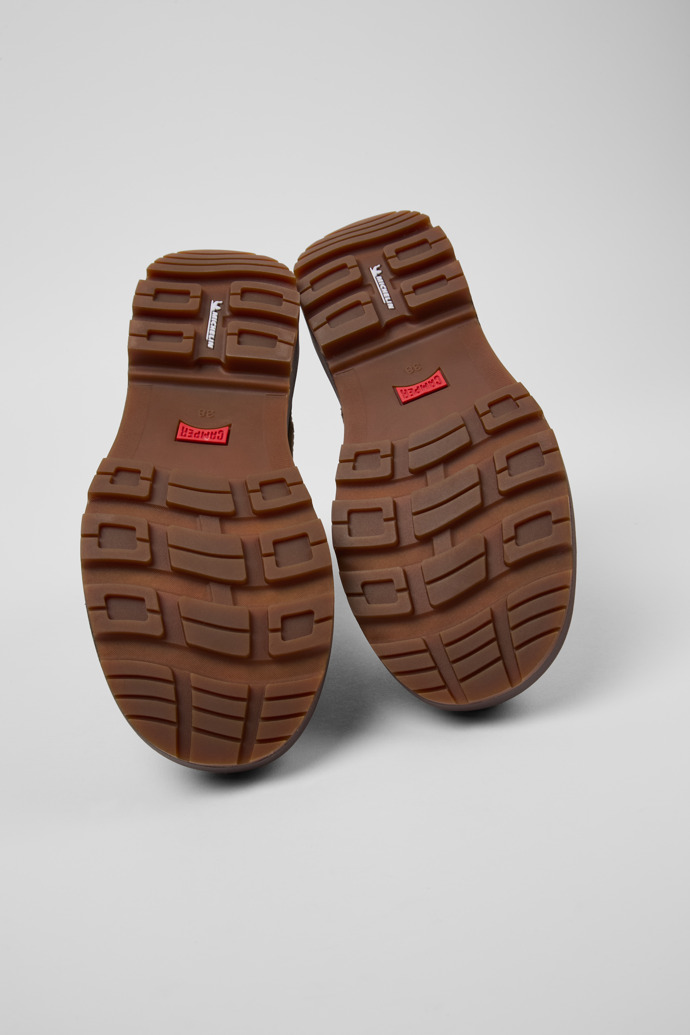 Camper Brutus Trek MICHELIN - Botines marrones de nobuk para mujer.