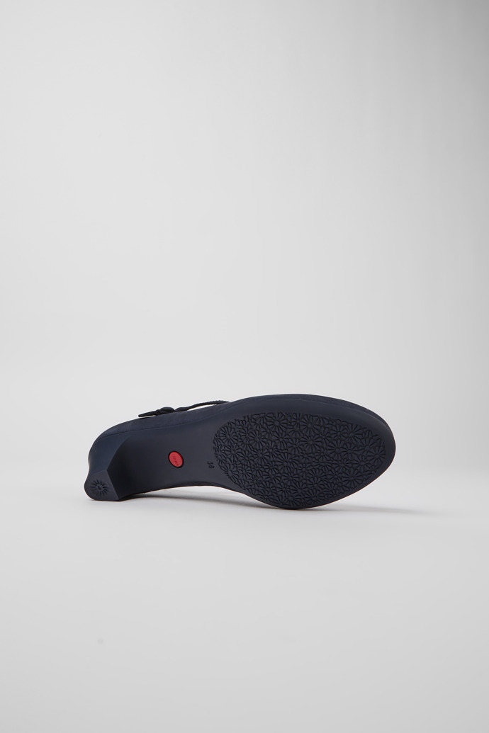 Camper Helena - Zapatos azules de piel nobuk para mujer