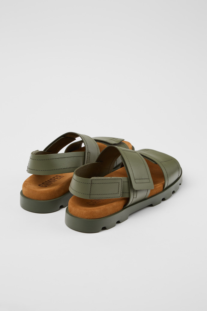 Sandalias Camper Brutus - Sandalias de piel verde para hombre.