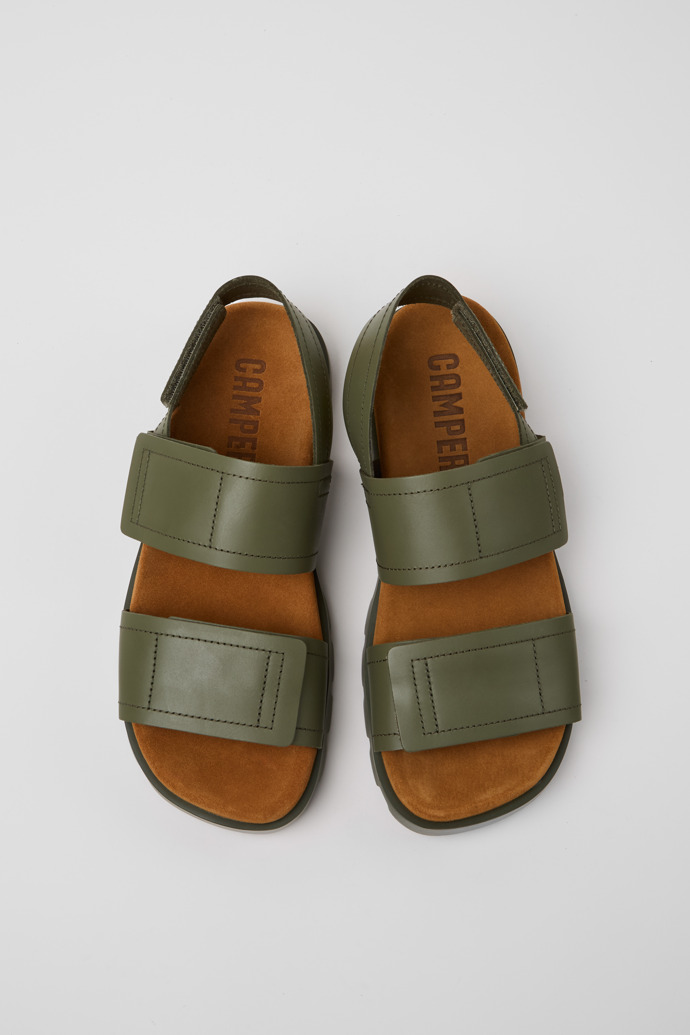 Sandalias Camper Brutus - Sandalias de piel verde para hombre.
