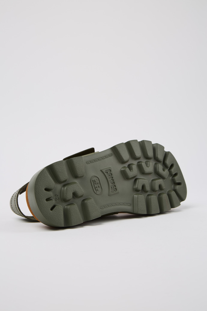 Sandalias Camper Brutus - Sandalias de piel verde para hombre.