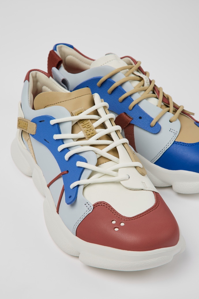 Camper Twins - Zapatillas de piel/tela multicolor para mujer