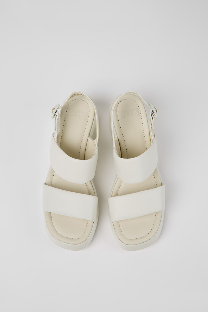 Camper Kaah - Sandalia de piel blanca para mujer