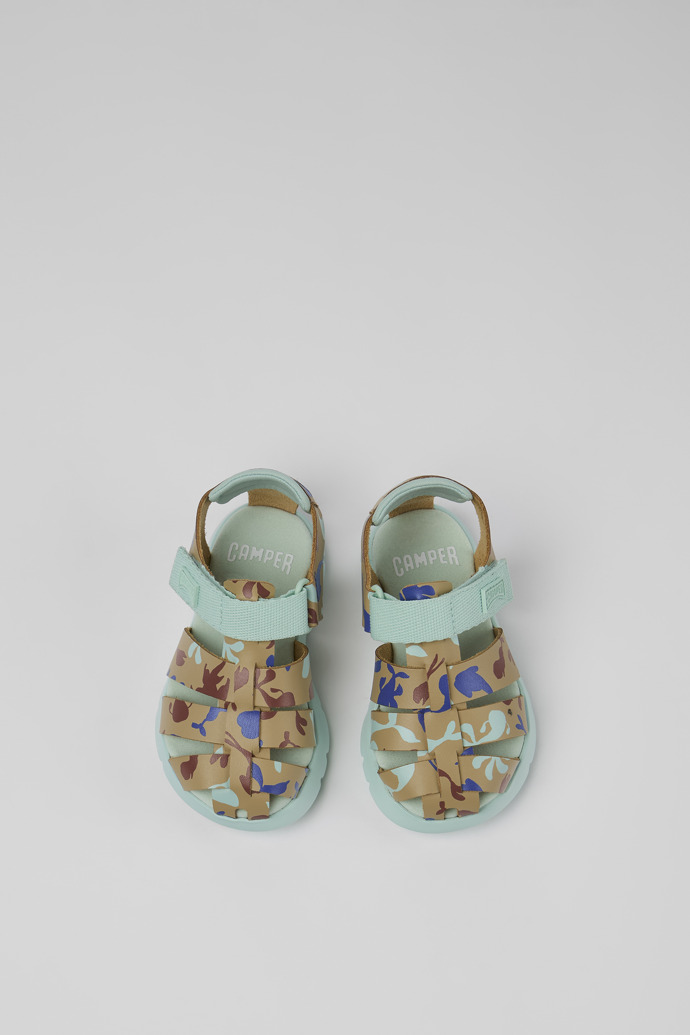 Oruga de Camper - Sandalias de piel/textil multicolor