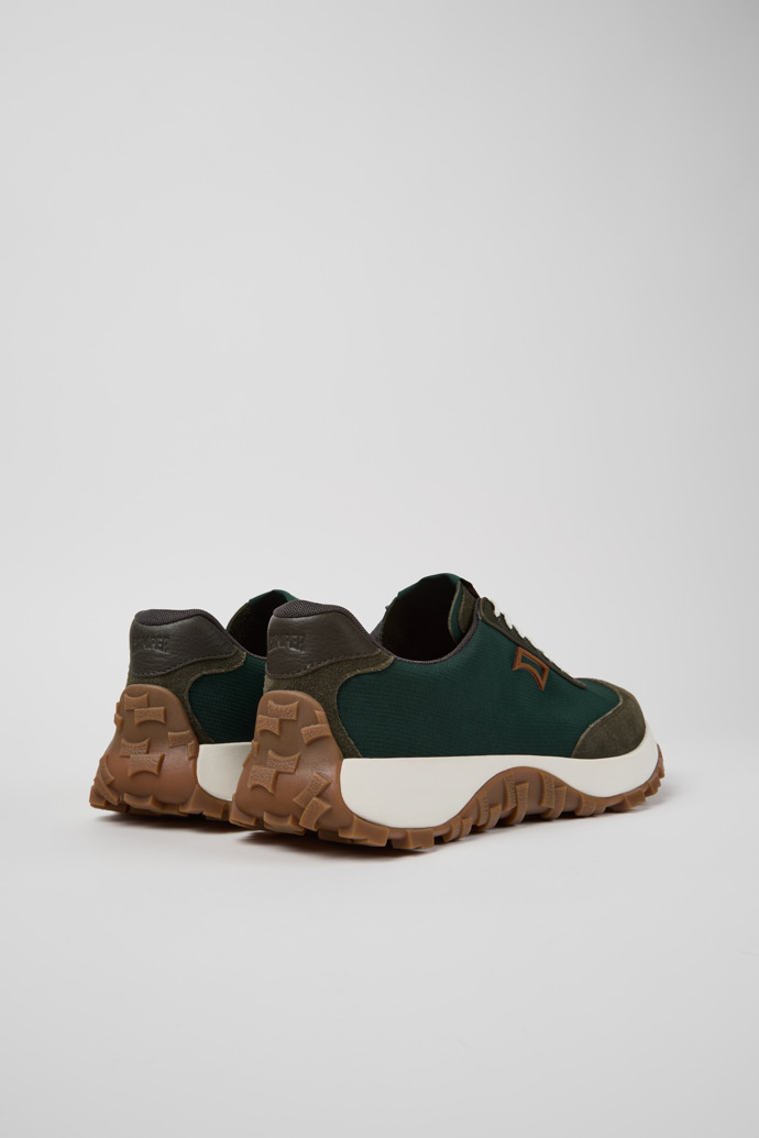 Camper Drift Trail - Zapatilla verde para hombre de textil y piel nobuk.