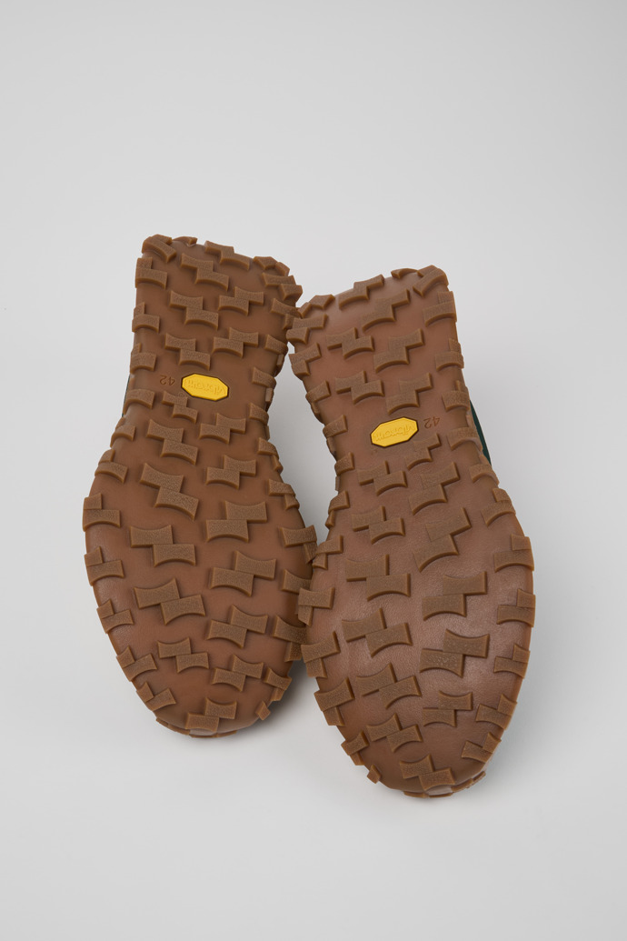 Camper Drift Trail - Zapatilla verde para hombre de textil y piel nobuk.