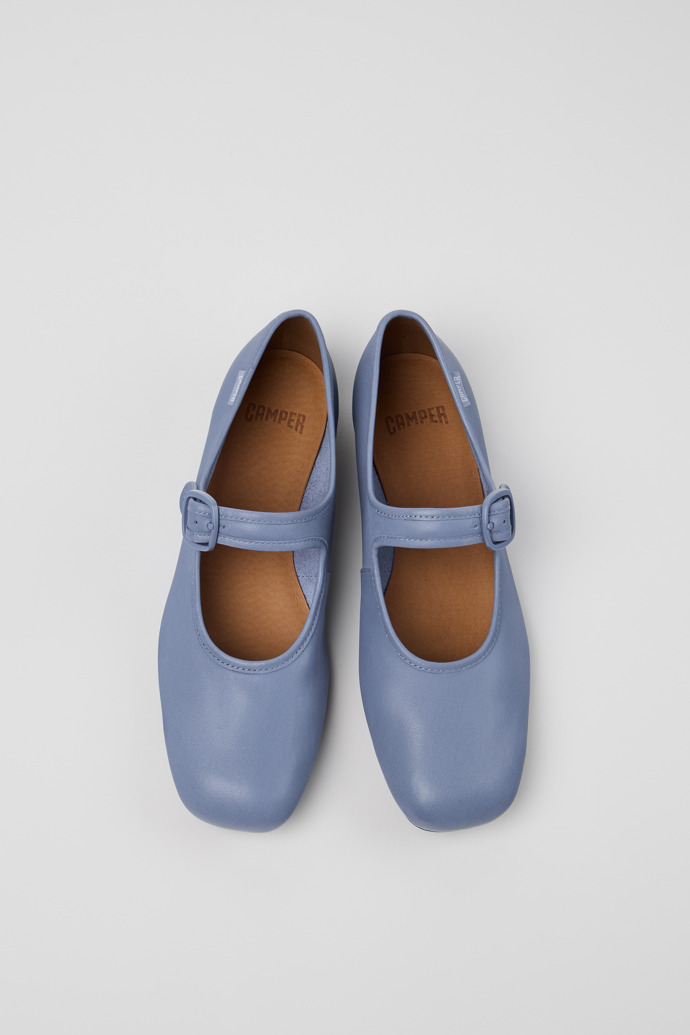 Camper Casi Myra - Zapato de piel azul para mujer.