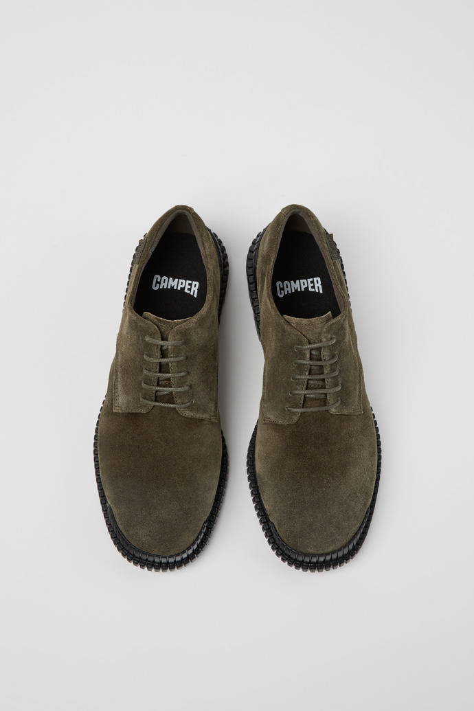 Camper Pix - Zapato de ante verde para hombre.