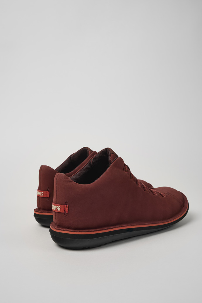 Camper Beetle - Zapatillas rojas de piel nobuk
