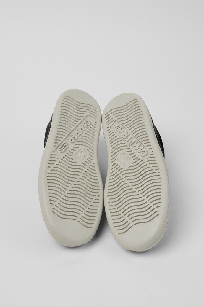 Camper Runner - Zapatillas negras para mujer de piel y piel nobuk.