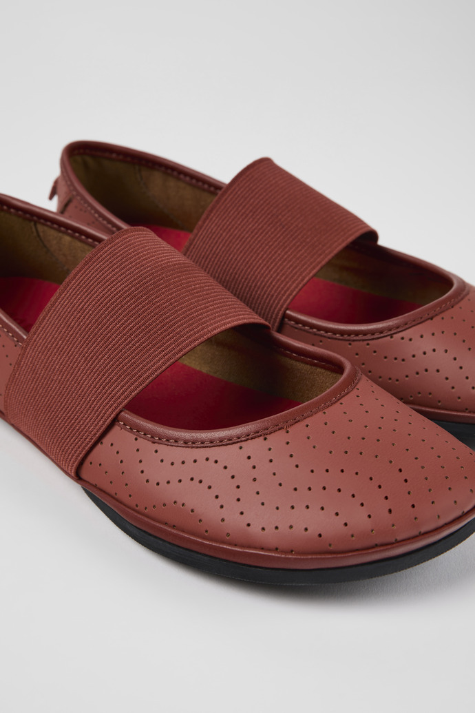 Camper Right - Zapatos Mary Jane de piel rojos para mujer