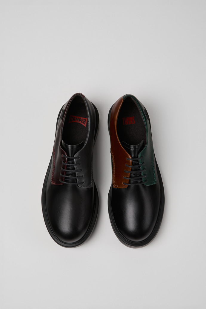 Camper Twins - Zapatos de piel multicolor para mujer.