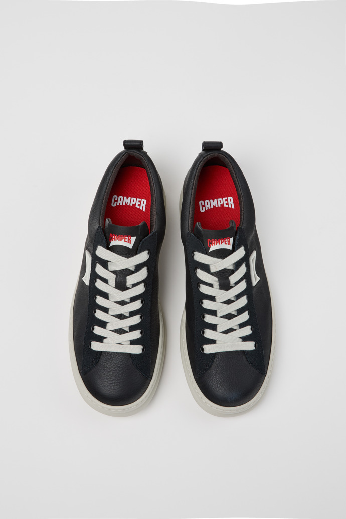 Camper Runner - Zapatillas negras para hombre de piel y nobuk.