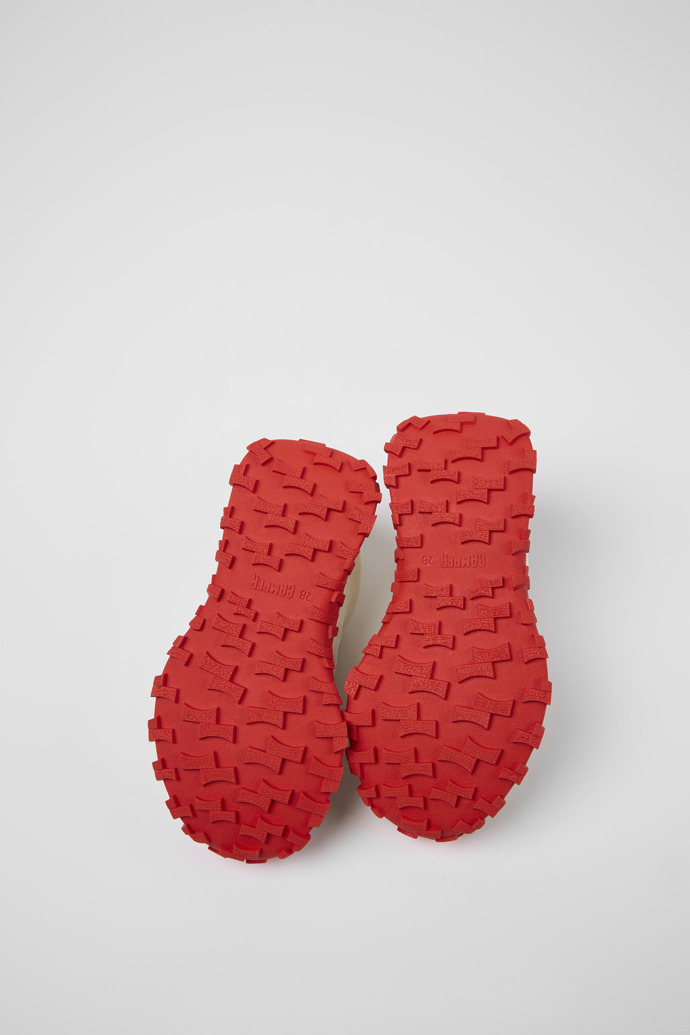 Camper Drift Trail - Zapatillas blancas de piel y textil para niños