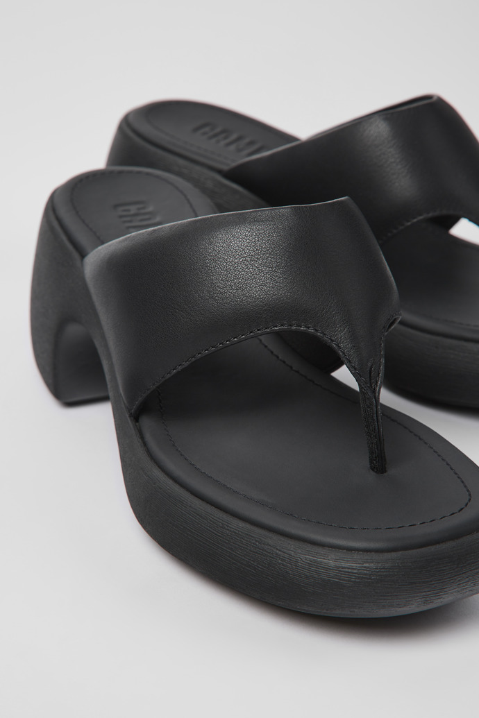 Camper Thelma - Sandalias de piel negras para mujer