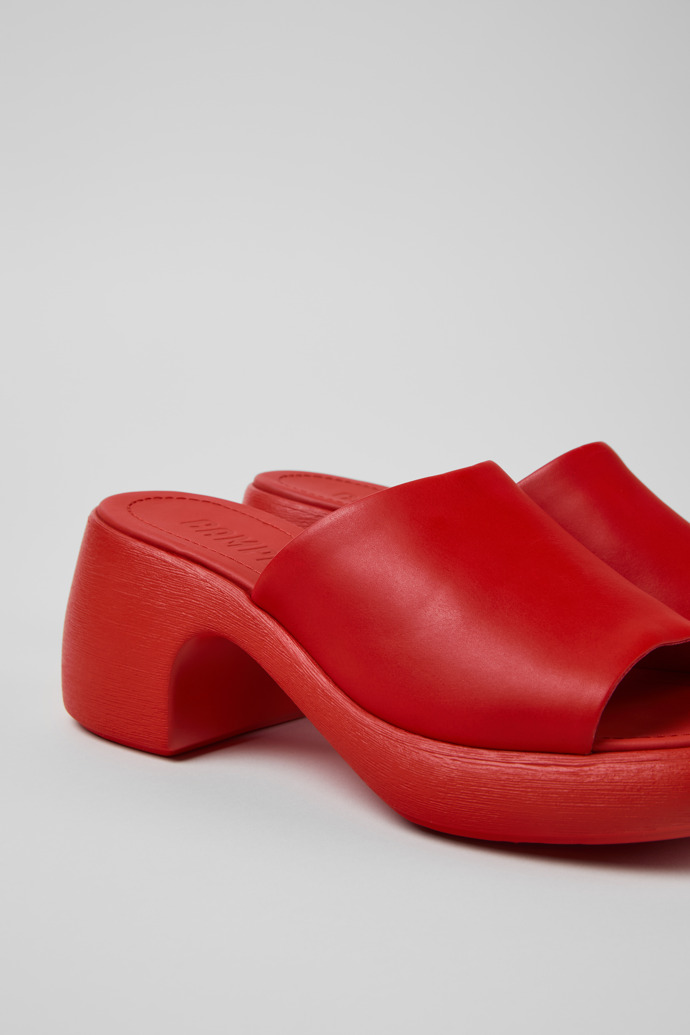 Camper Thelma Sandal - Sandalias rojas de piel para mujer.