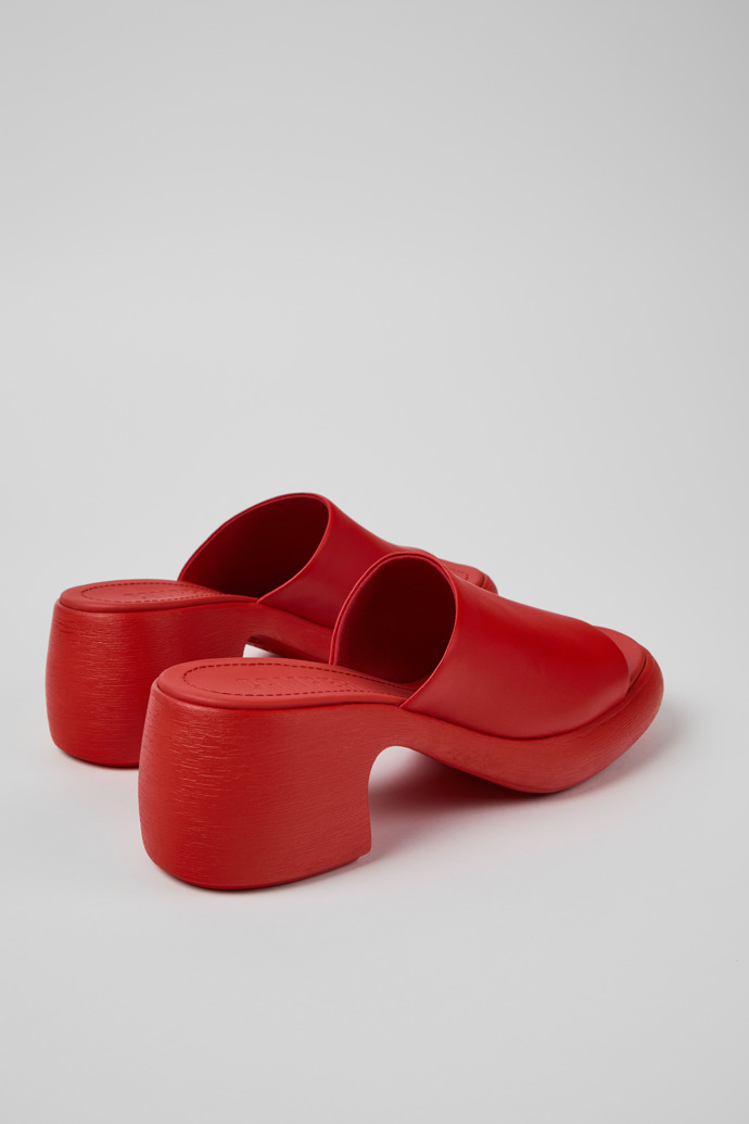Camper Thelma Sandal - Sandalias rojas de piel para mujer.