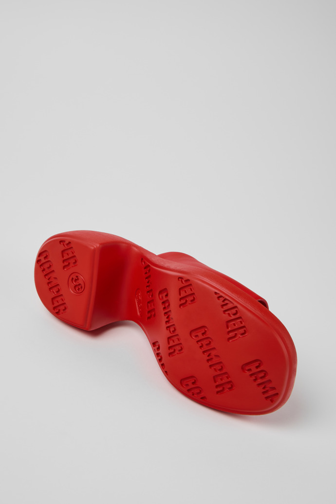 Camper Thelma Sandal - Sandalias rojas de piel para mujer.