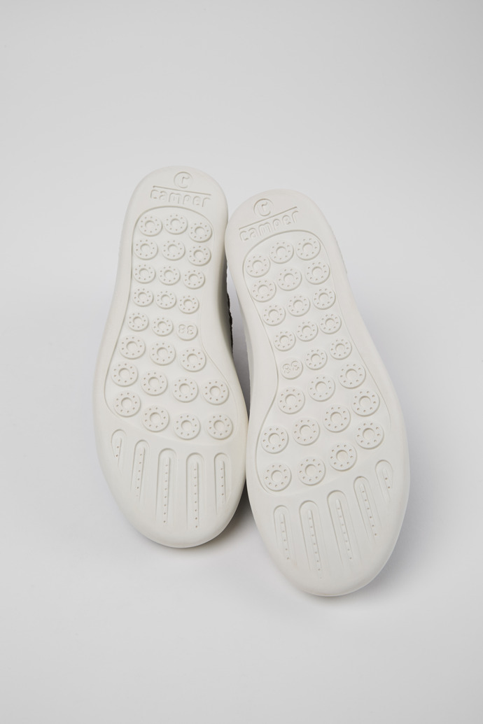 Camper Peu Touring - Botines grises para mujer de piel nobuk.