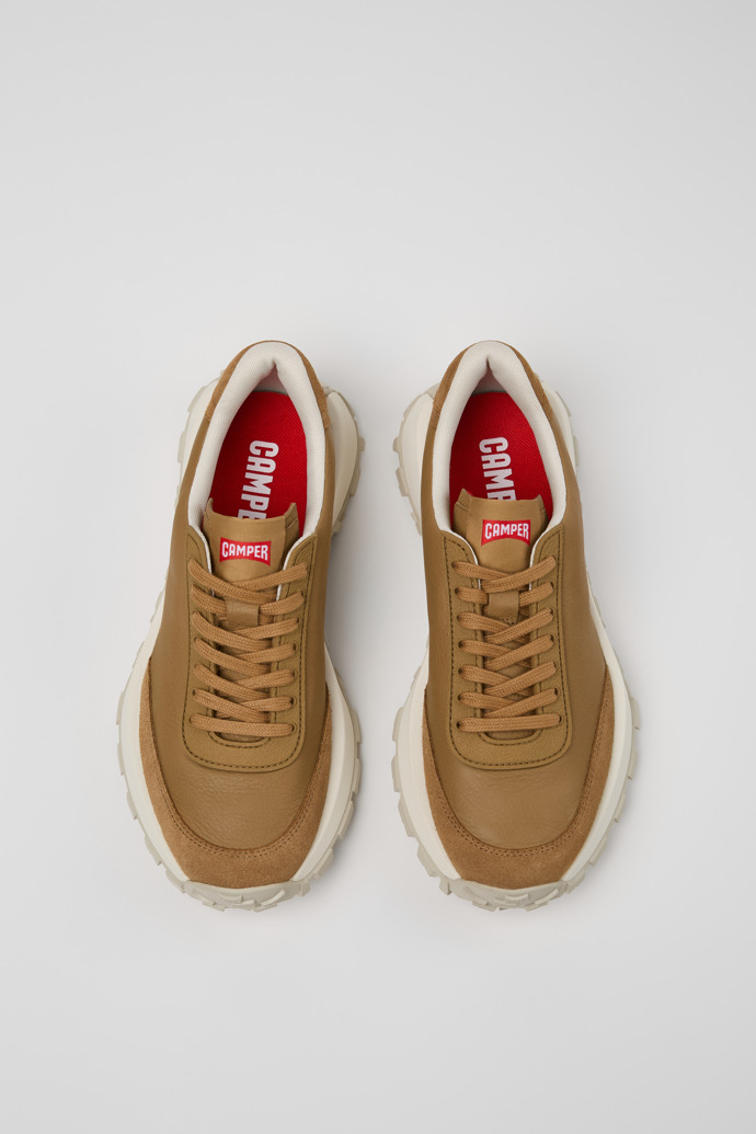 Camper Drift Trail VIBRAM - Zapatillas marrones de piel y nobuk para mujer