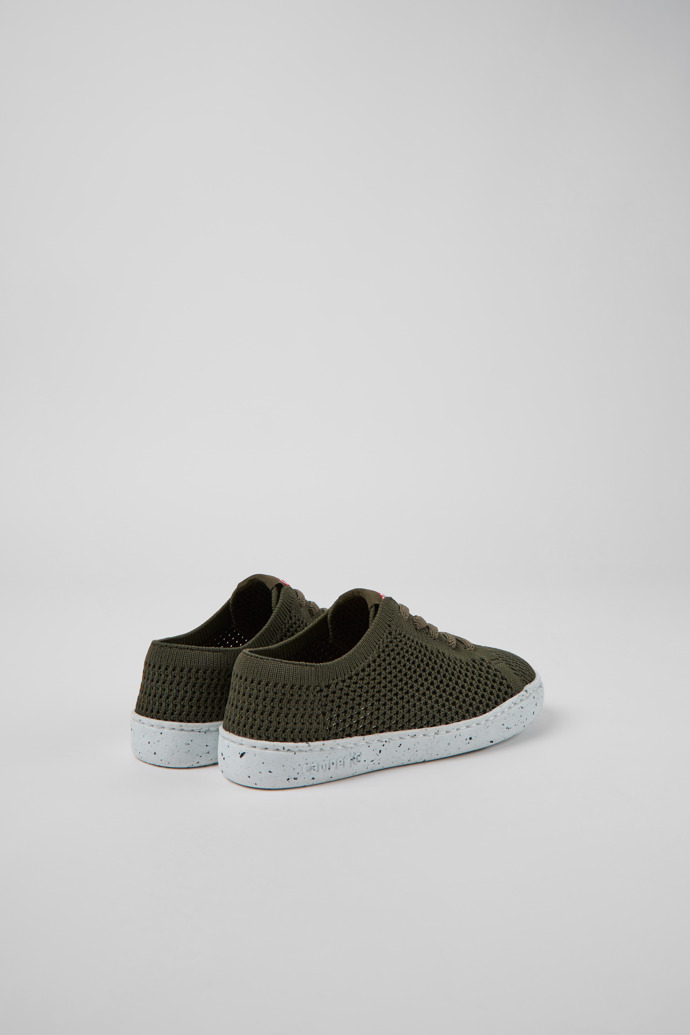 Camper Peu Touring - Zapatillas verdes para niños de textil