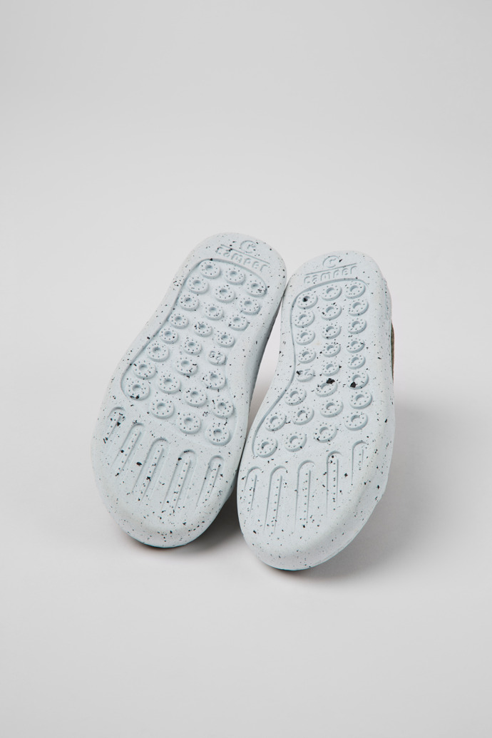 Camper Peu Touring - Zapatillas verdes para niños de textil