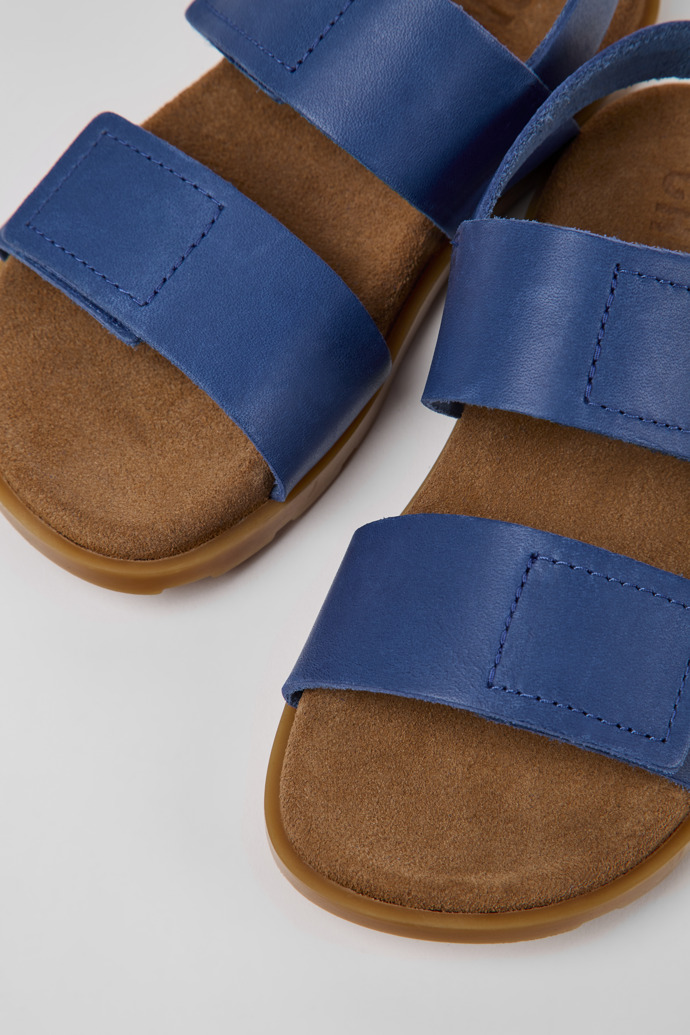 Camper Brutus Sandal - Sandalia infantil de piel azul