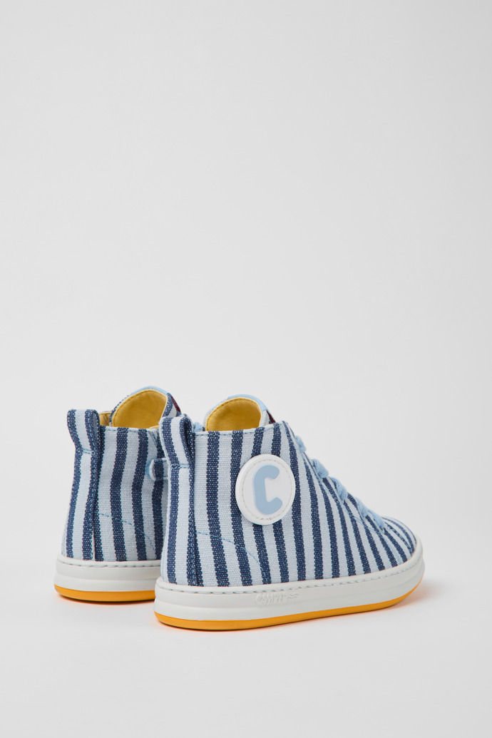 Camper Runner - Zapatillas azules y blancas para niños de textil
