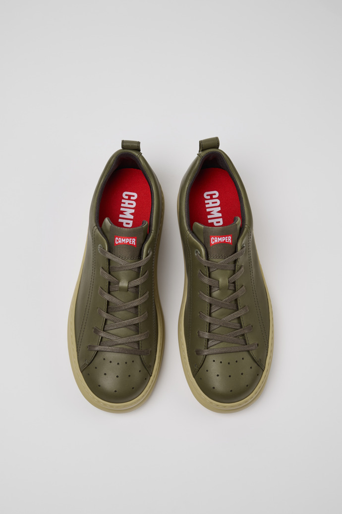 Camper Runner - Zapatillas verdes de piel para hombre.