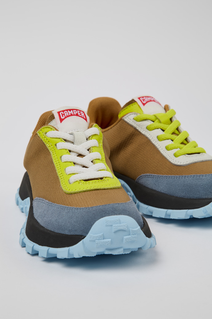 Camper Twins - Zapatillas multicolor de piel y tela para niños.