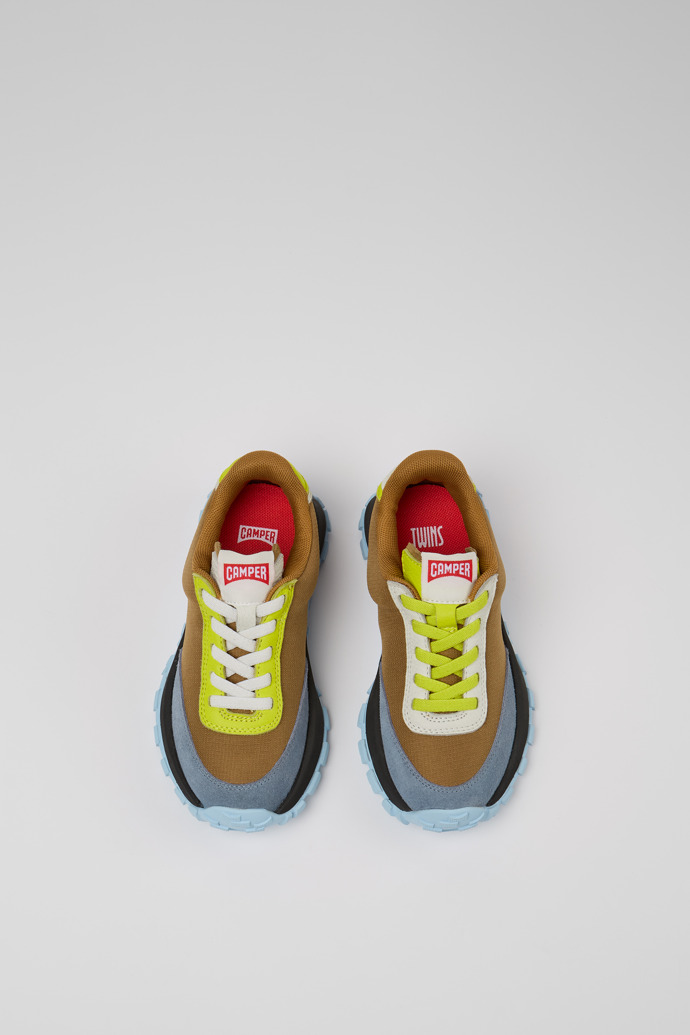 Camper Twins - Zapatillas multicolor de piel y tela para niños.