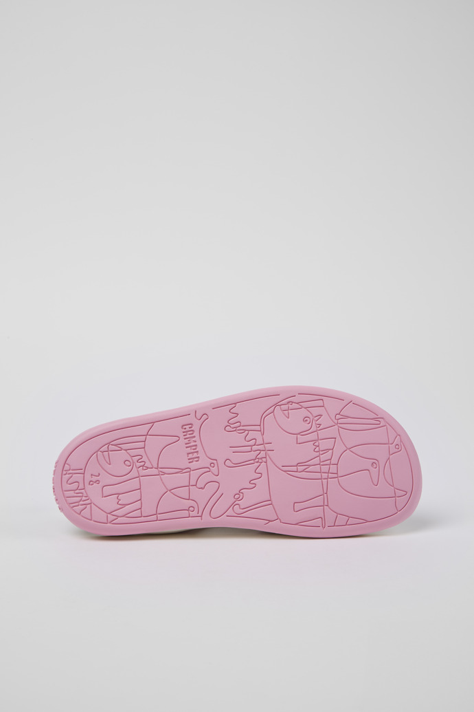 Camper Bicho - Sandalias de piel blanca con doble tira