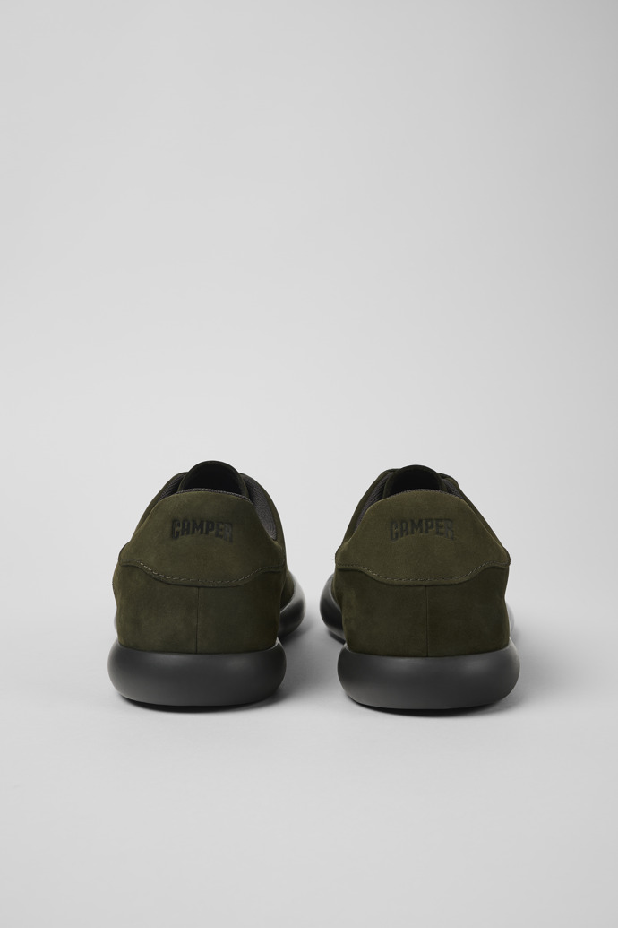 Camper Pelotas Soller - Zapatillas verdes para hombre de piel nobuk