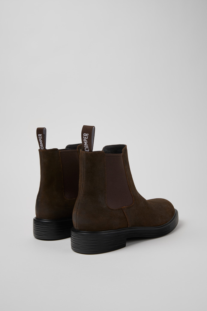 Camper Dean - Botines marrones de piel nobuk para hombre.