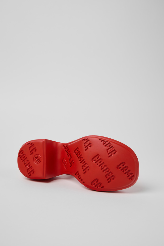 Camper Thelma - Sandalia de piel roja para mujer