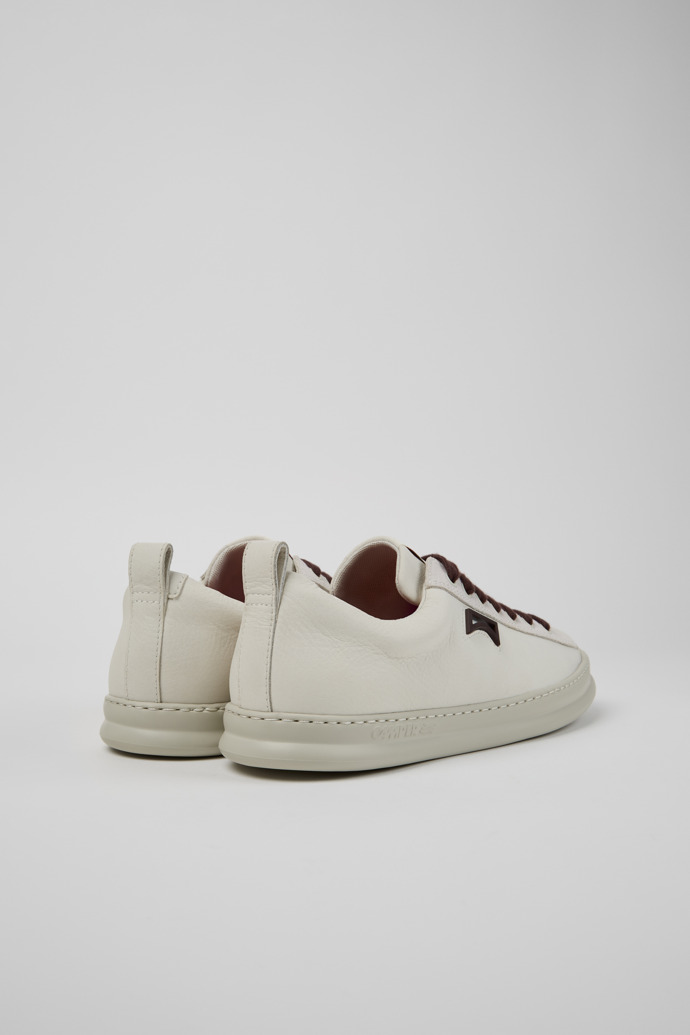 Camper Runner - Zapatillas blancas para hombre de piel y nobuk.
