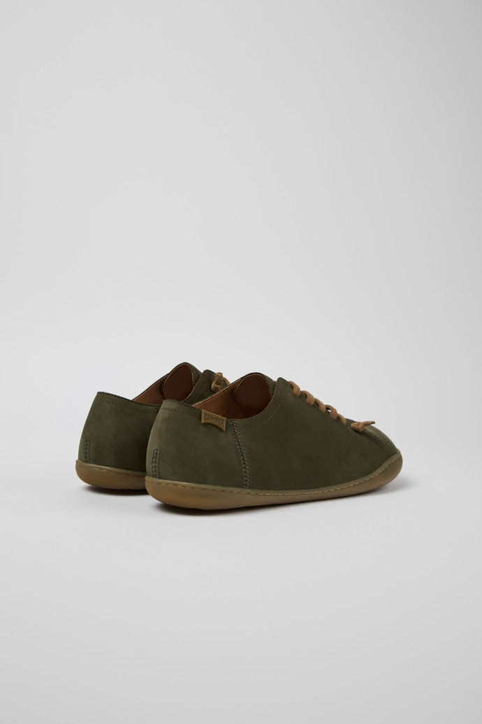 Camper Peu - Zapatos verdes de piel nobuk para hombre