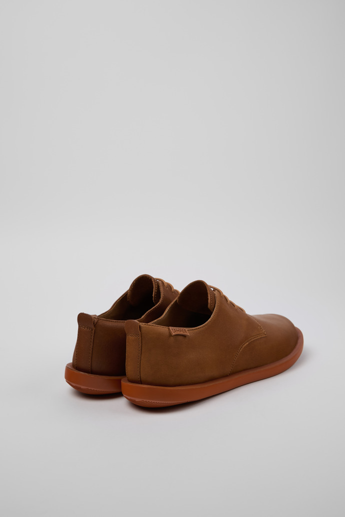 Camper Wagon - Zapatos de piel marrón para hombre