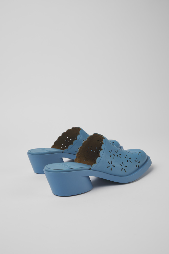 Camper Bonnie - Mules azules de piel para mujer