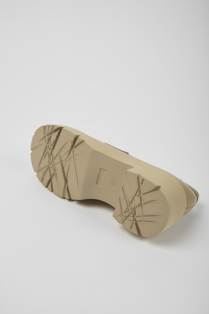 Camper Milah - Mocasín beige de piel para mujer