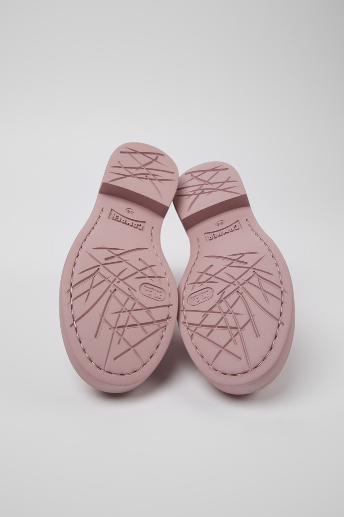 Camper Twins - Zapatos rosas de piel para mujer.